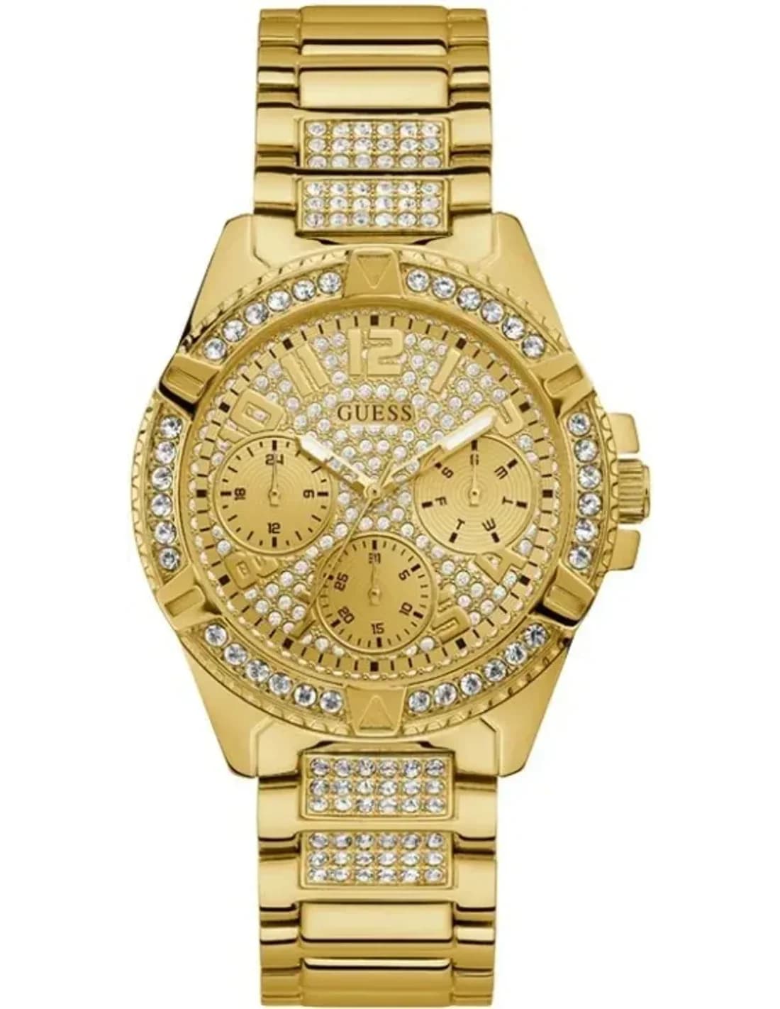 Guess W1156L2 vue de côté, bracelet acier