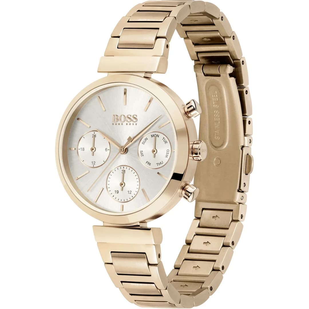 Hugo Boss 1502531 côté fond de boîtier argent