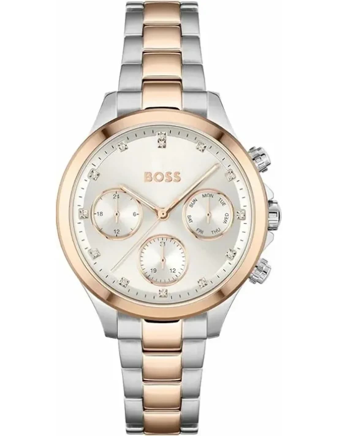 Hugo Boss 1502564 vue de côté, bracelet acier