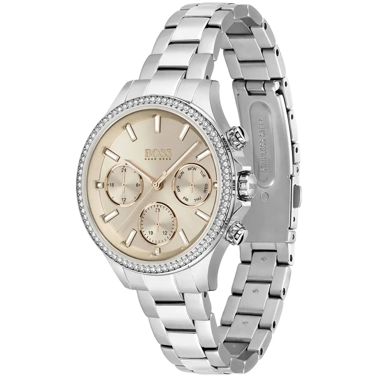 Montre Femme Hugo Boss 1502565 Acier et Cadran Rose Corail vue 5