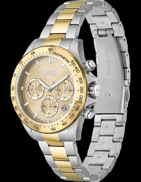 Hugo Boss 1502618 vue de côté, bracelet acier