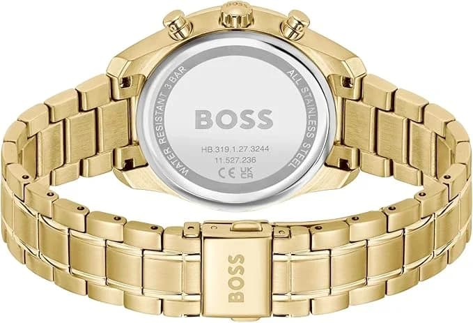 Gros plan sur le cadran or de la Hugo Boss 1502768