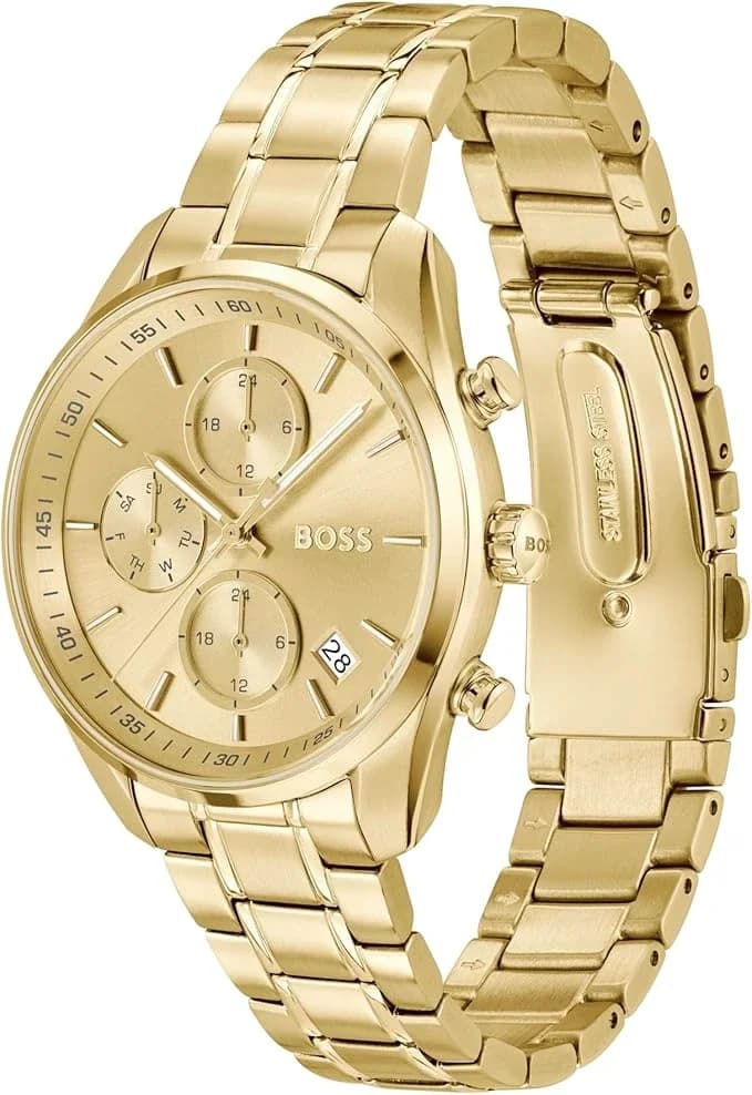 Hugo Boss 1502768 vue de côté, bracelet acier