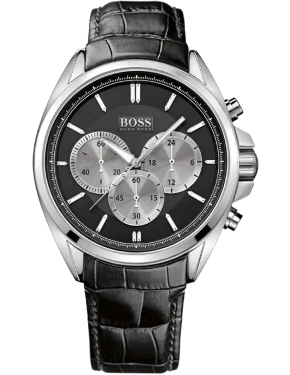 Hugo Boss 1512879 vue de côté, bracelet cuir
