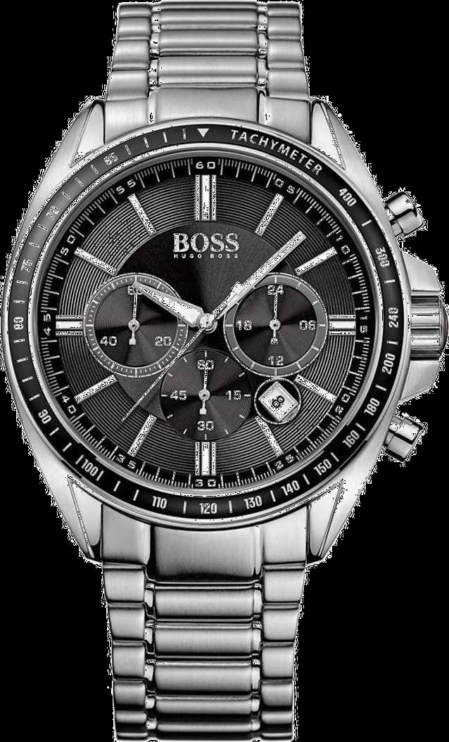 Hugo Boss 1513080 vue de côté, bracelet acier