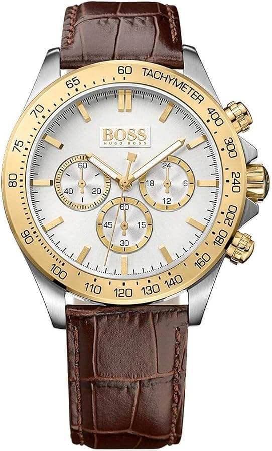 Hugo Boss 1513174 vue de côté, bracelet cuir