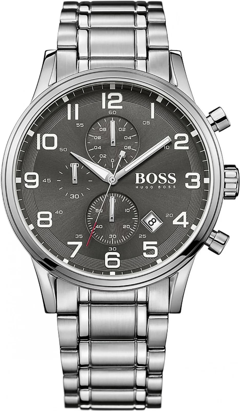 Montre Hugo Boss 1513181 homme cadran gris bracelet acier