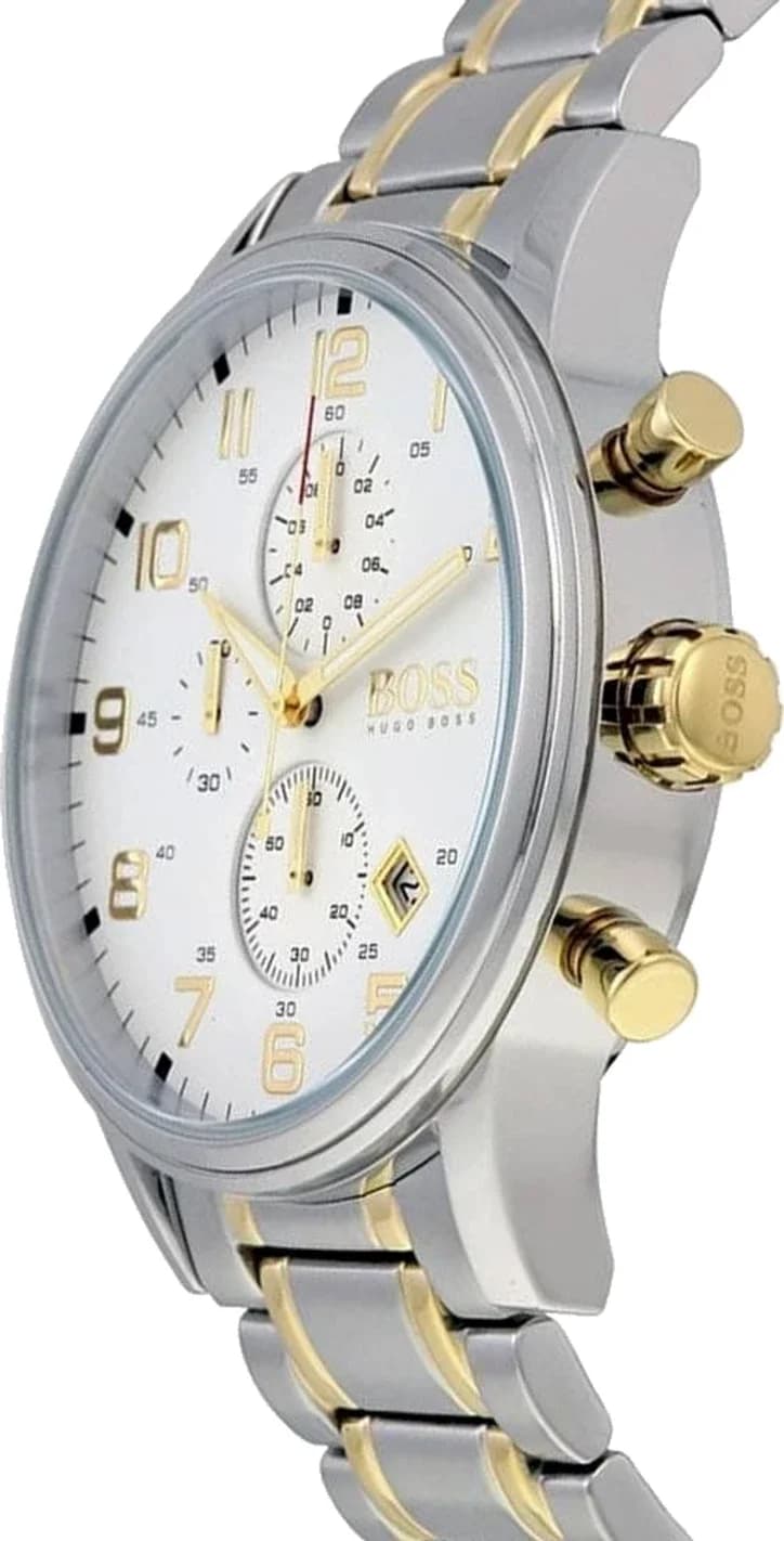 Hugo Boss 1513236 vue de côté, bracelet acier