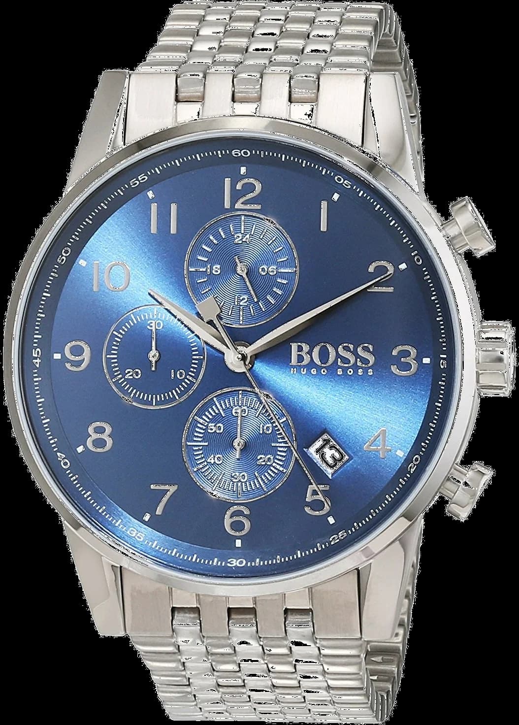 Hugo Boss 1513498 vue de côté, bracelet acier
