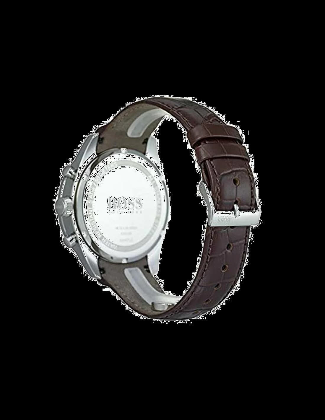 Montre Hugo Boss 1513629 Trophy Marron en Acier et Cuir vue 3