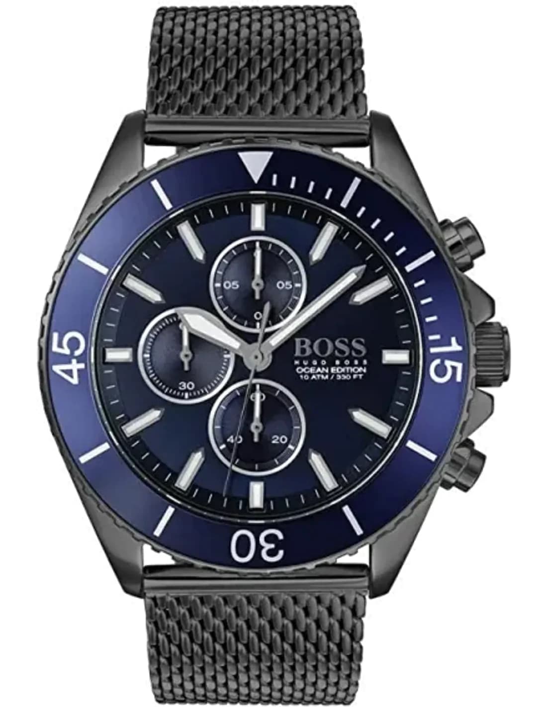 Hugo Boss 1513702 vue de côté, bracelet acier