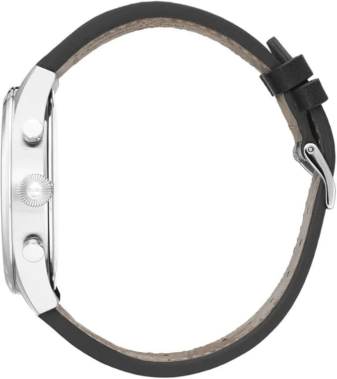 Hugo Boss 1513708 vue de côté, bracelet cuir