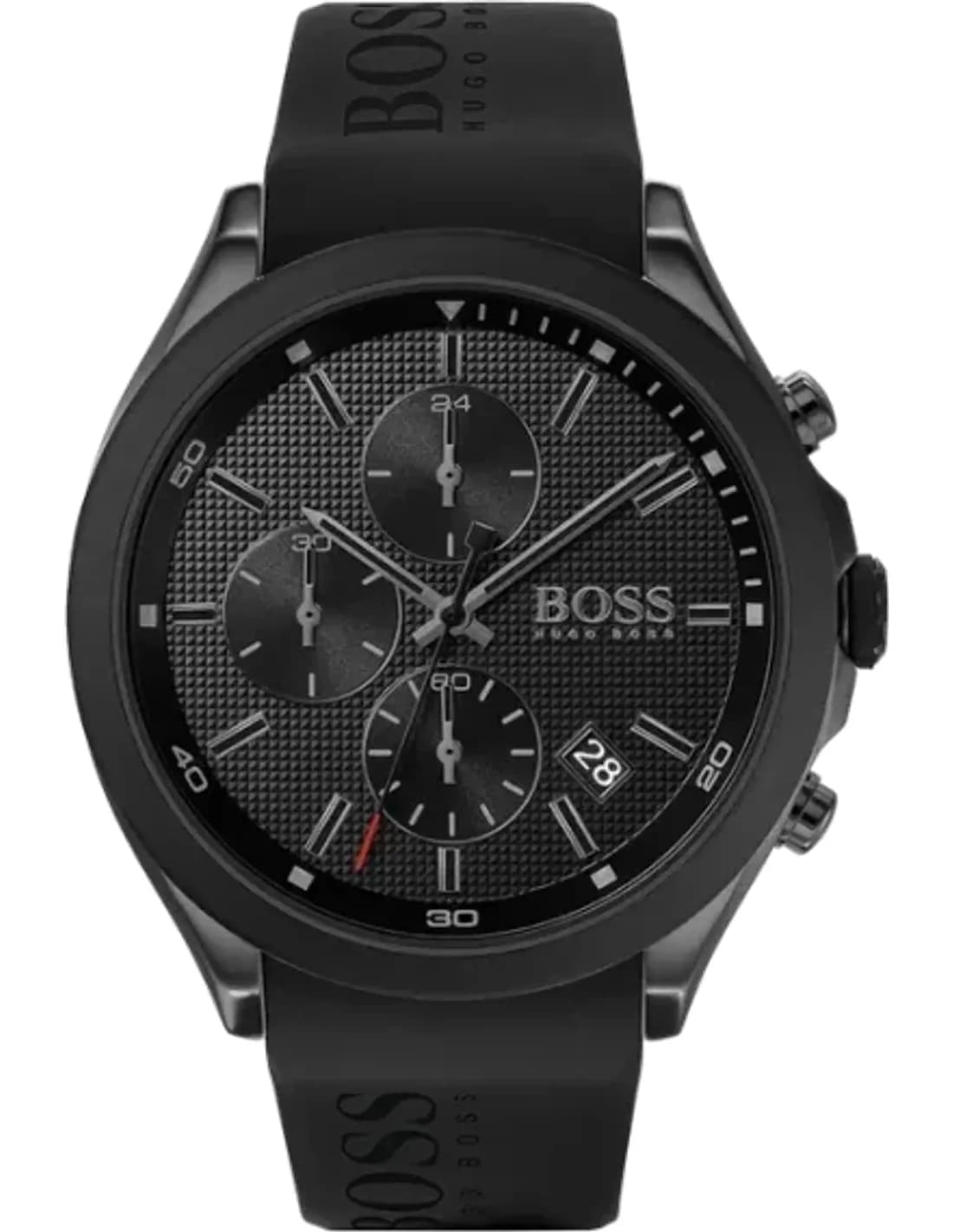 Hugo Boss 1513720 vue de côté, bracelet silicone