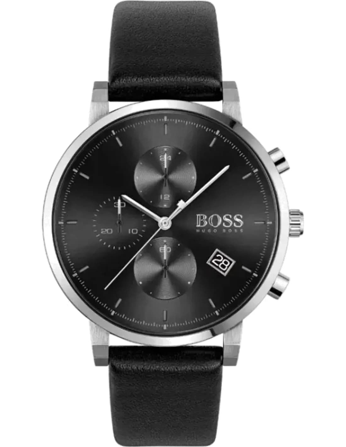 Hugo Boss 1513777 vue de côté, bracelet cuir