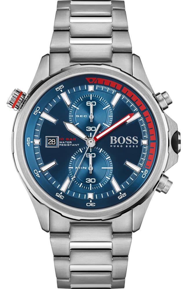 Hugo Boss 1513823 vue de côté, bracelet acier