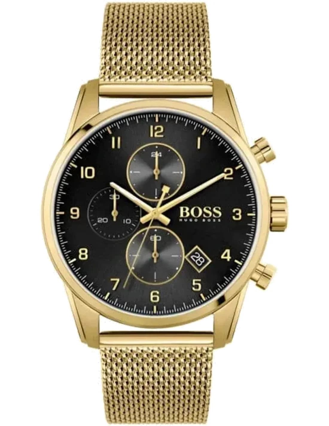 Hugo Boss 1513838 vue de côté, bracelet acier