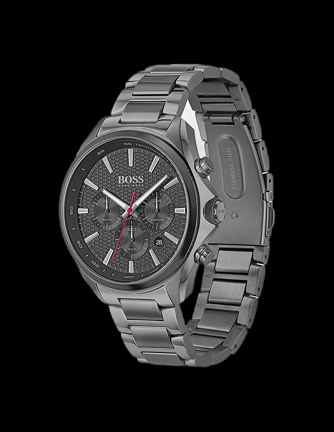 Gros plan sur le cadran gris de la Hugo Boss 1513858