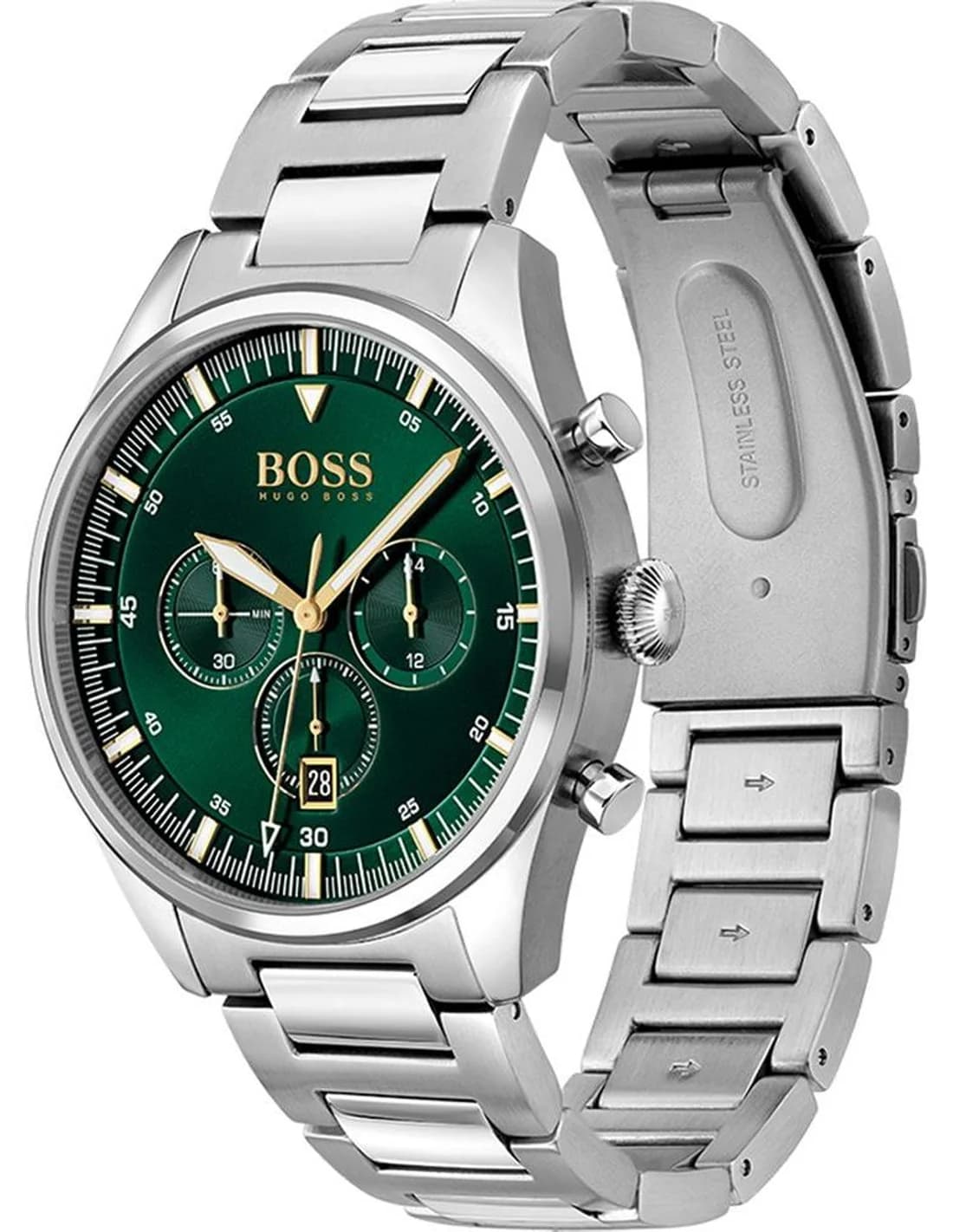 Montre Hugo Boss 1513868 homme détail cadran vert