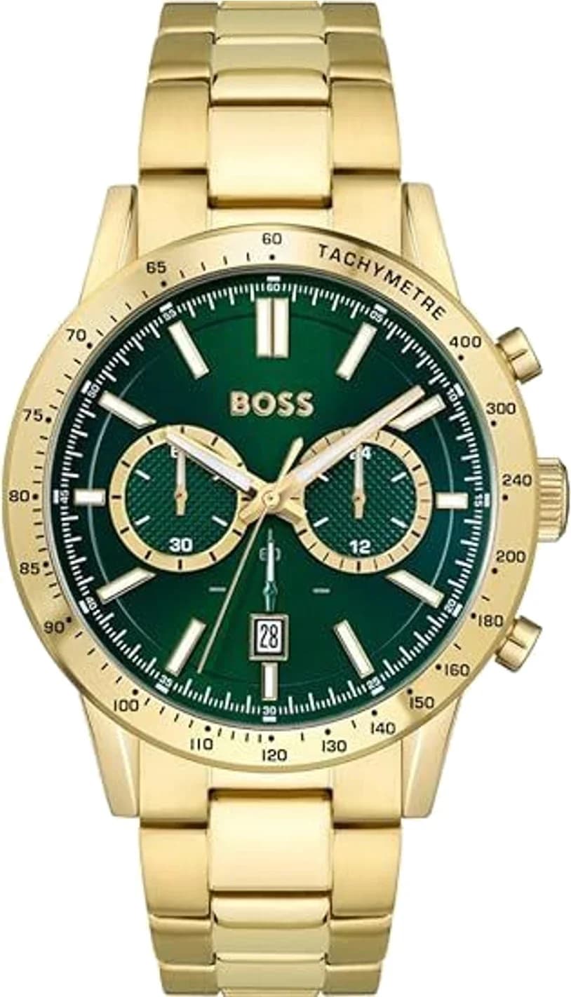 Montre Hugo Boss 1513923 homme cadran vert bracelet acier
