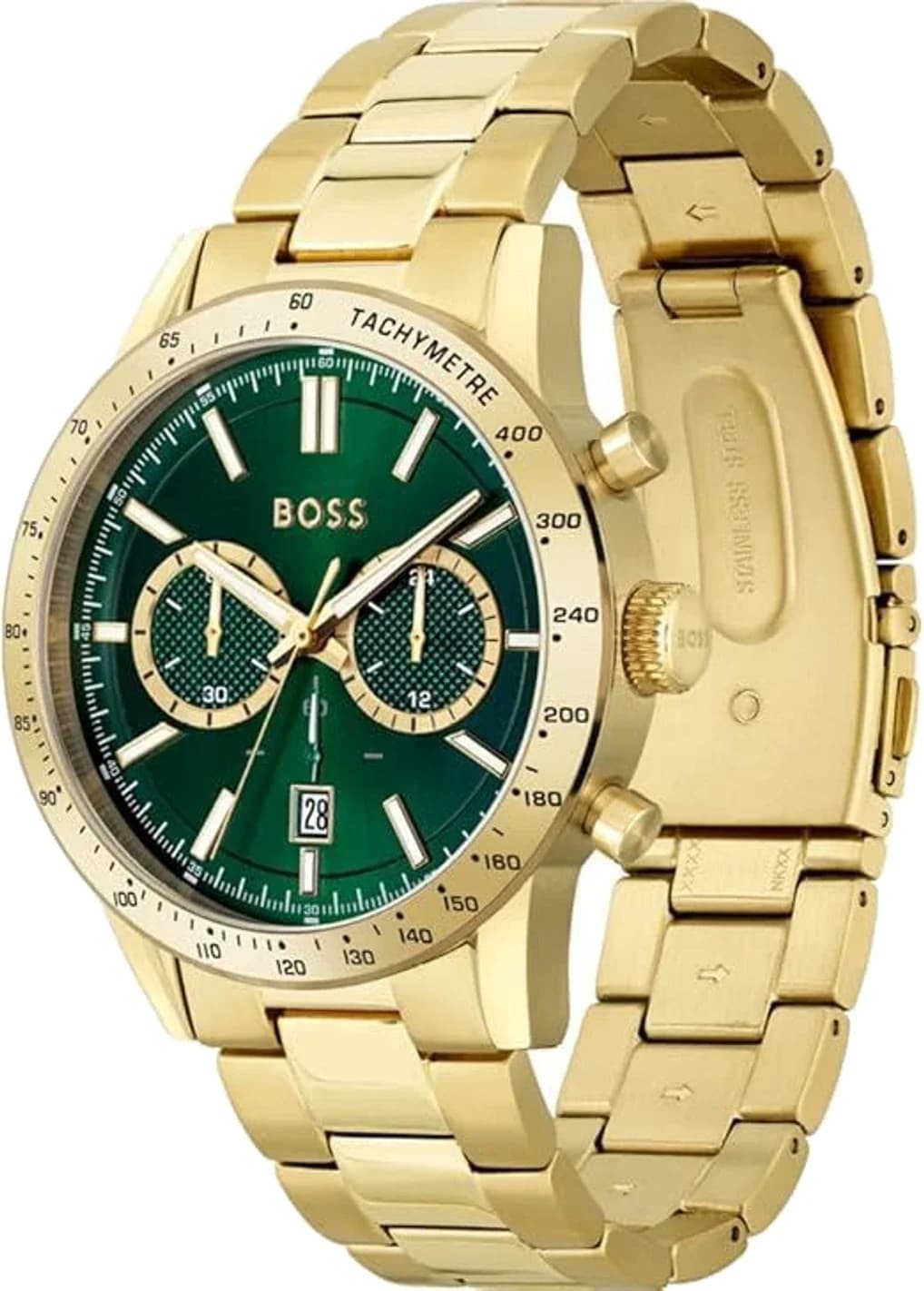 Hugo Boss 1513923 vue de côté, bracelet acier