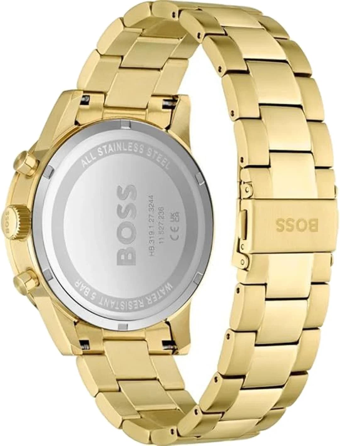 Gros plan sur le cadran vert de la Hugo Boss 1513923