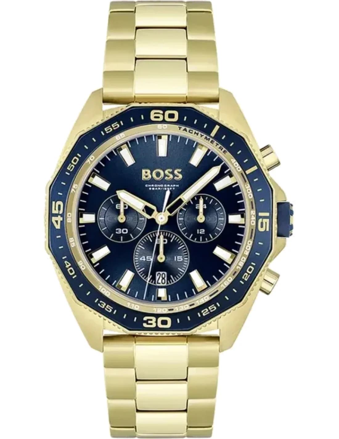 Hugo Boss 1513973 vue de côté, bracelet acier