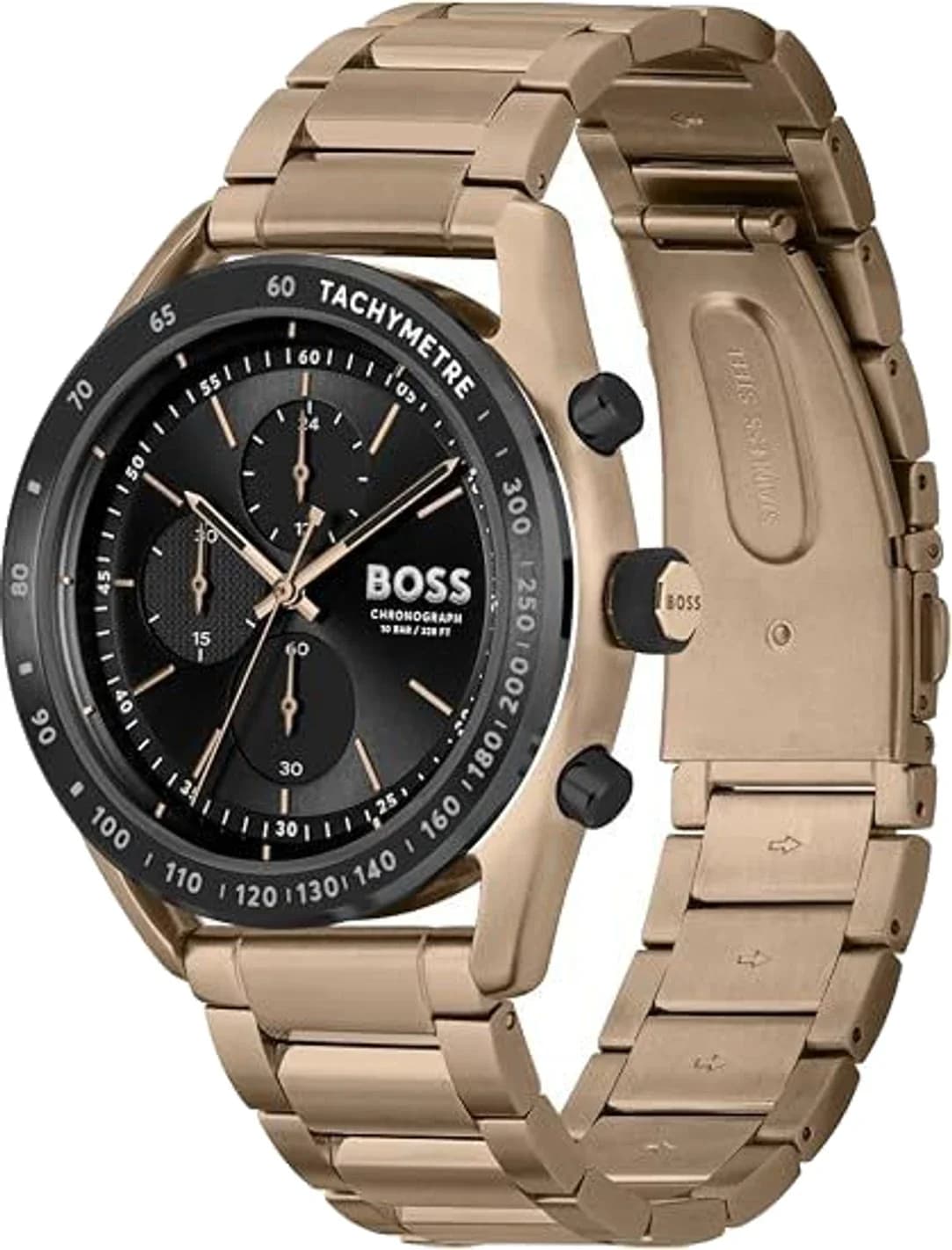 Hugo Boss 1514027 vue de côté, bracelet acier