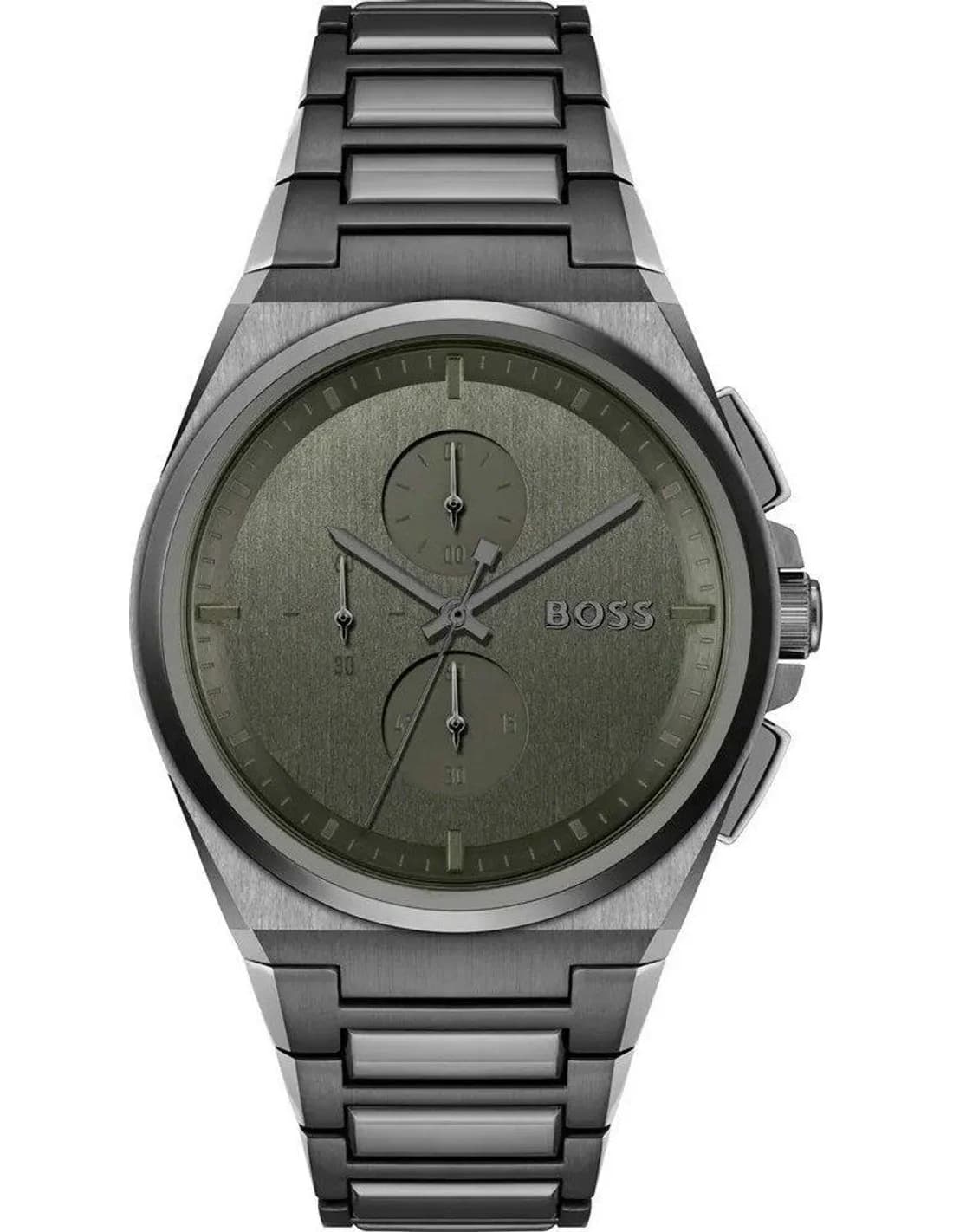 Hugo Boss 1514045 vue de côté, bracelet acier