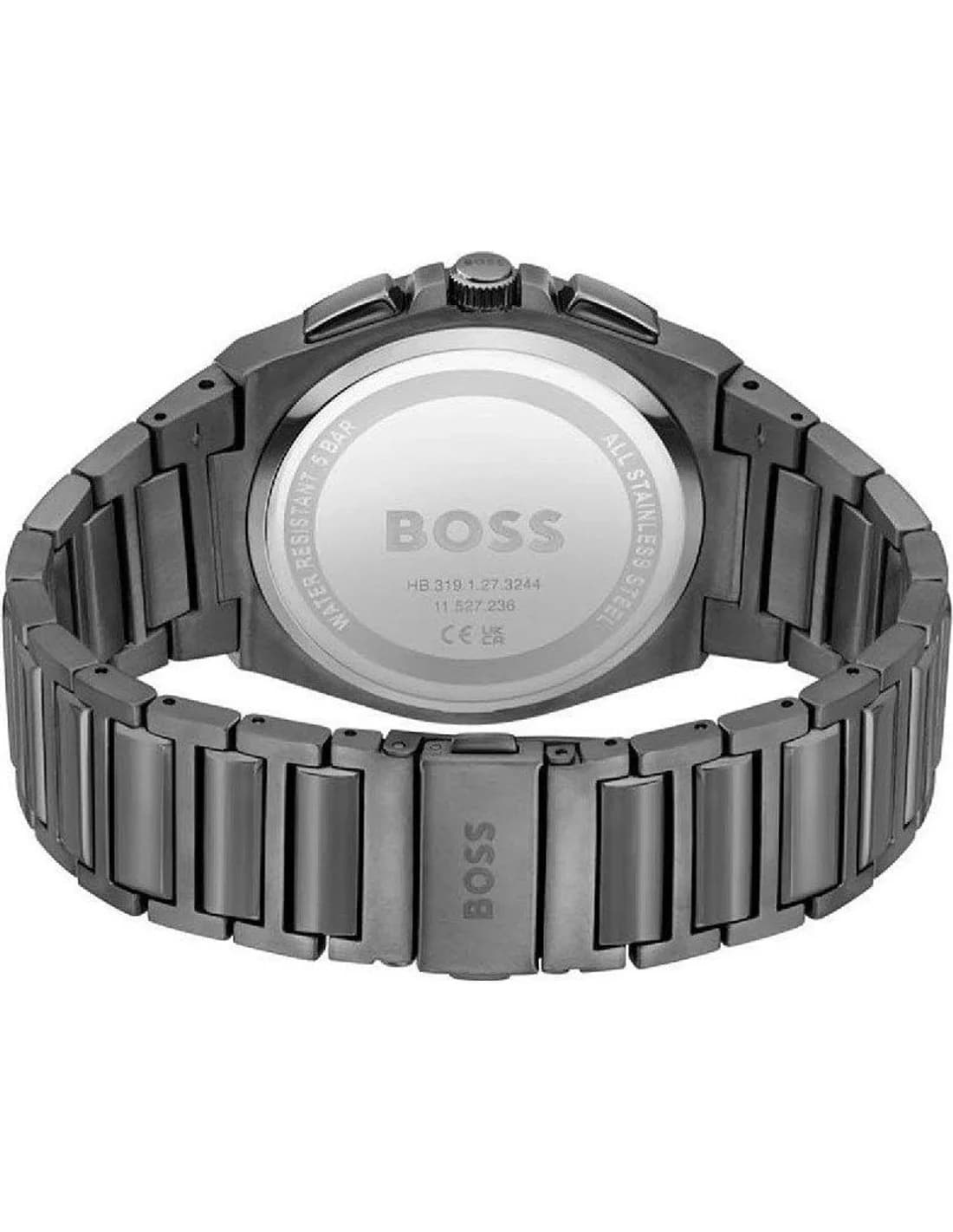 Hugo Boss Steer 1514045 men's grey watch, maillons acier strap vue 4