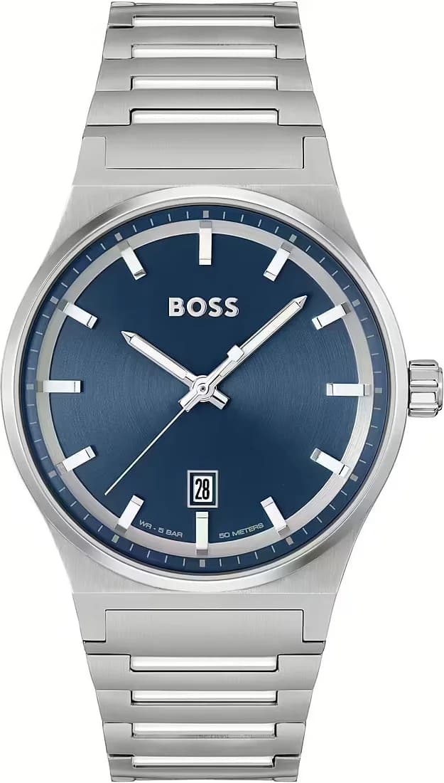 Hugo Boss 1514076 vue de côté, bracelet acier