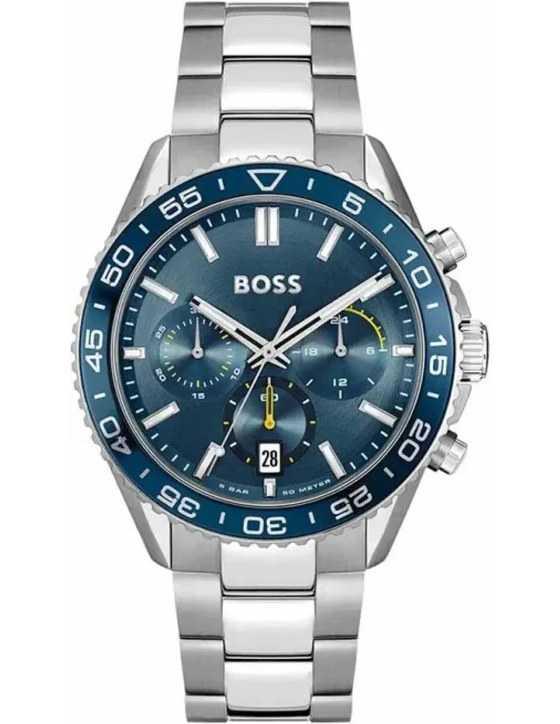 Hugo Boss 1514143 vue de côté, bracelet acier