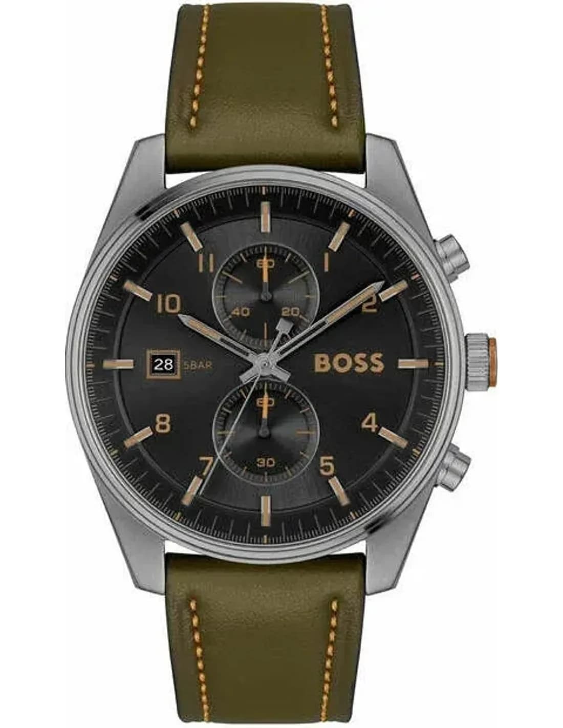 Hugo Boss 1514148 vue de côté, bracelet cuir