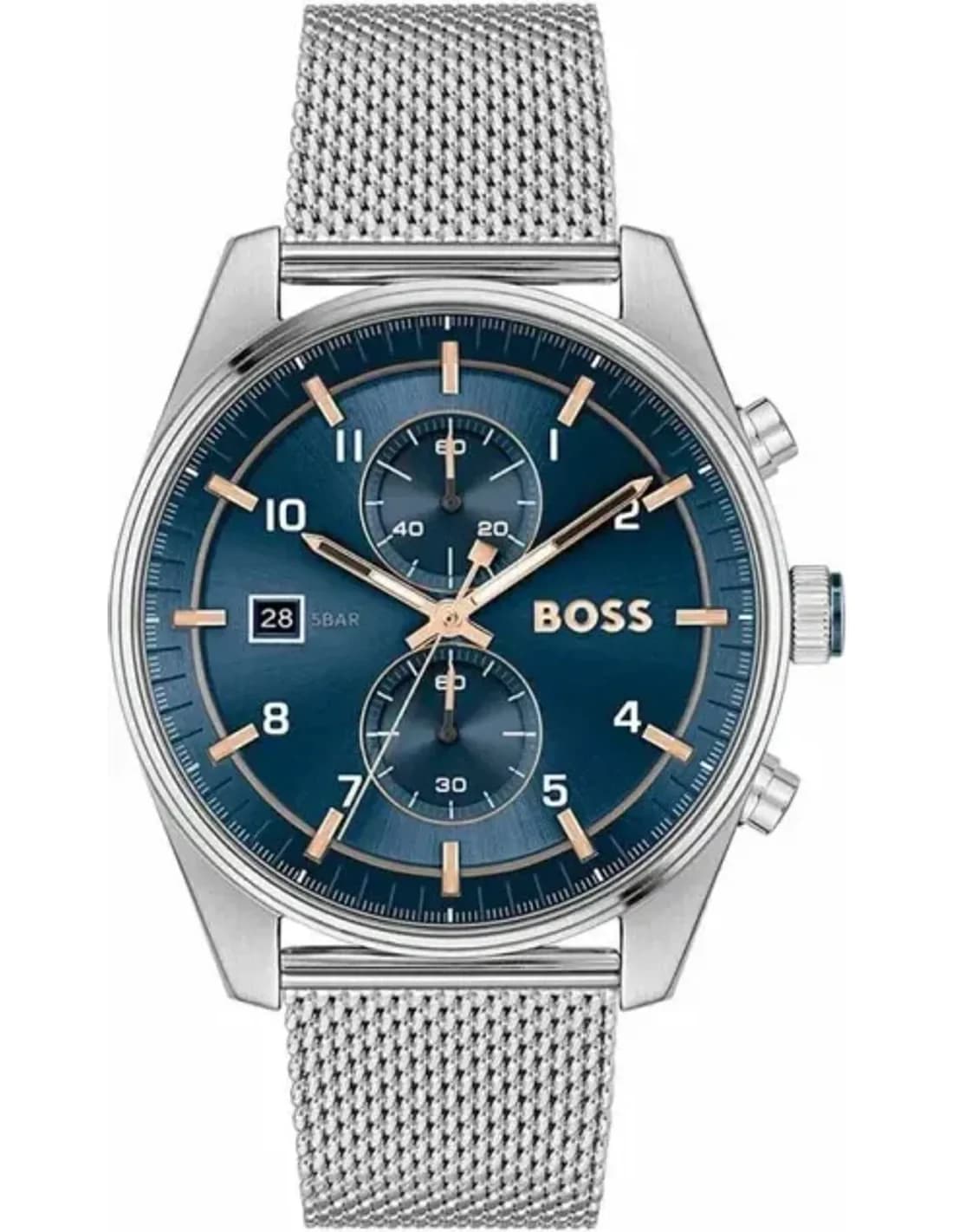 Hugo Boss 1514149 vue de côté, bracelet acier