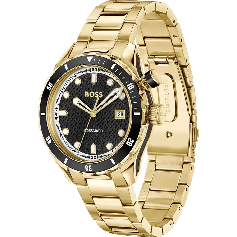 Hugo Boss 1514180 vue de côté, bracelet acier