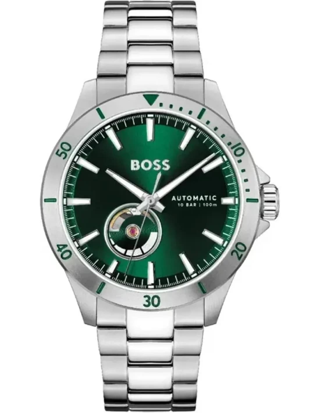 Hugo Boss 1514200 vue de côté, bracelet acier