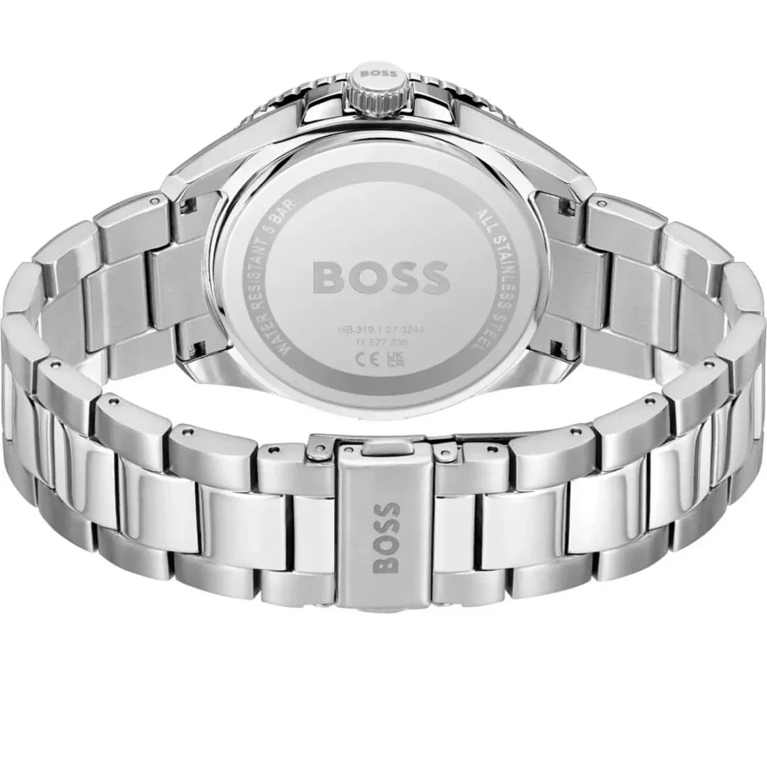 Gros plan sur le cadran bleu de la Hugo Boss 1514207
