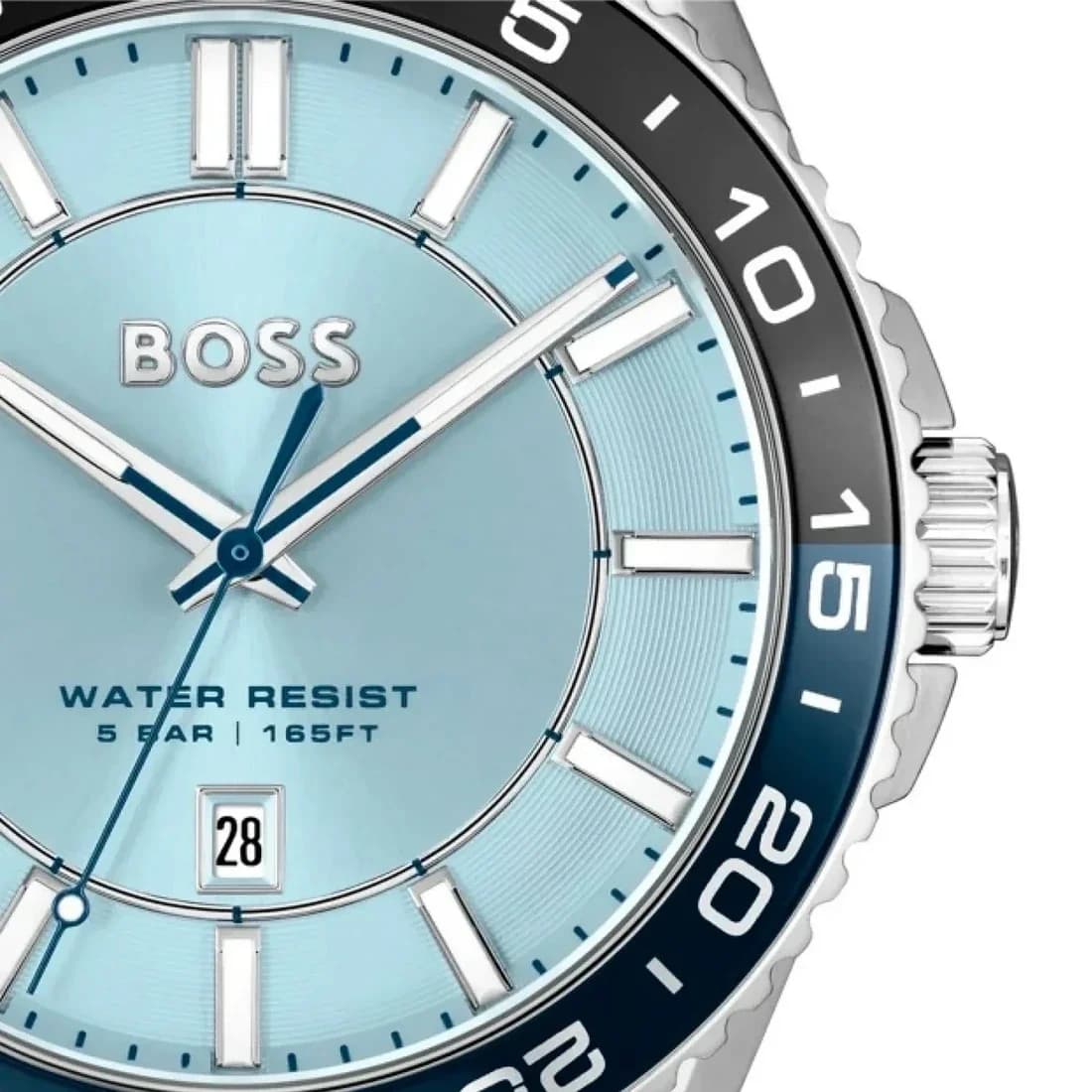 Hugo Boss 1514207 côté fond de boîtier argent