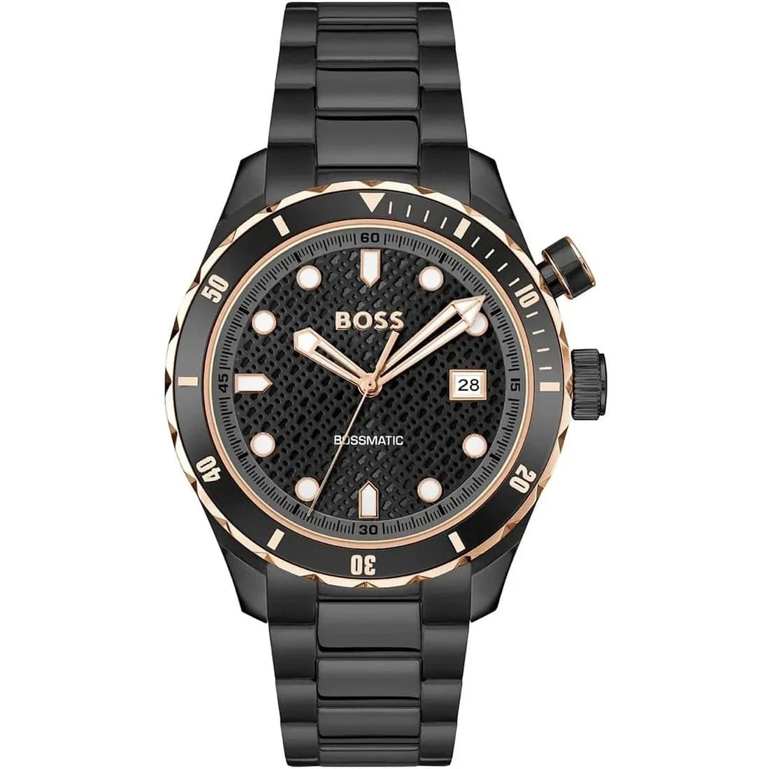 Montre Hugo Boss 1514215 homme cadran noir bracelet acier