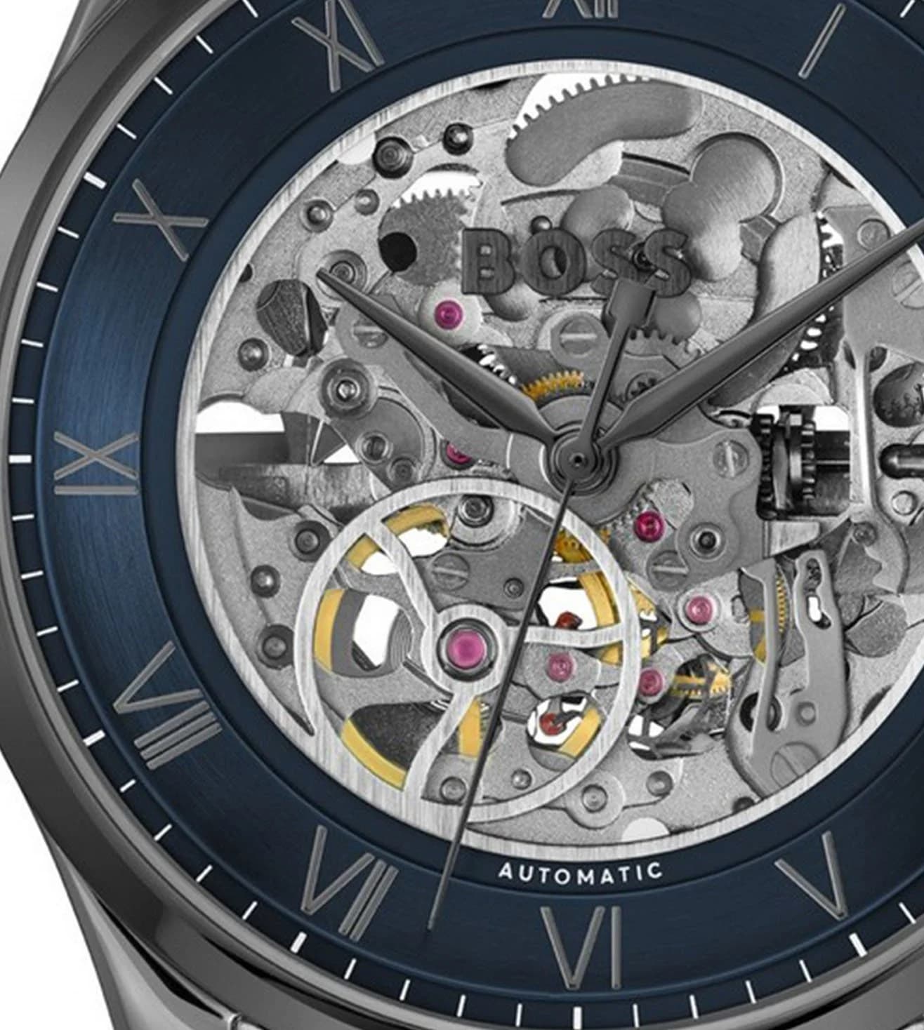 Hugo Boss 1514254 côté fond de boîtier argent