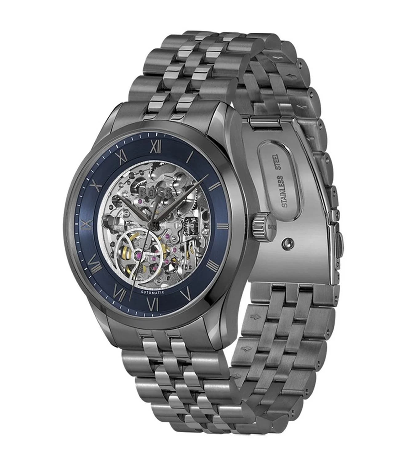 Hugo Boss 1514254 vue de côté, bracelet acier