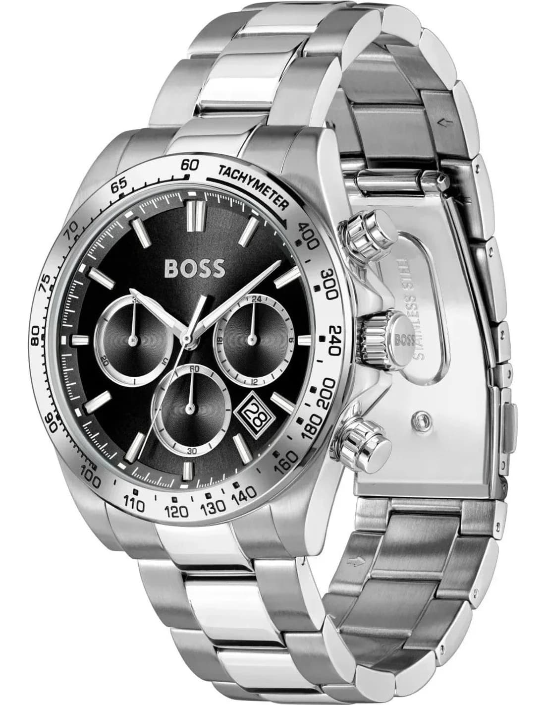 Hugo Boss 1514267 vue de côté, bracelet acier