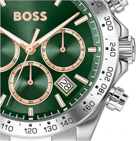 Montre Hugo Boss Hero 2.0 1514268 homme argentée, bracelet maillons acier vue 5