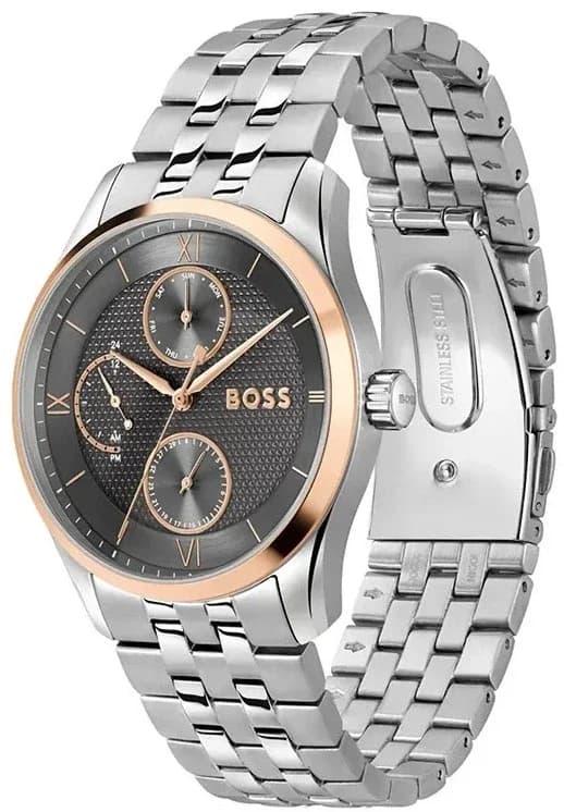 Hugo Boss 1514275 vue de côté, bracelet acier