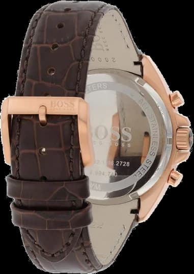 Montre Homme Hugo Boss 1513093 bracelet en cuir marron vue 4