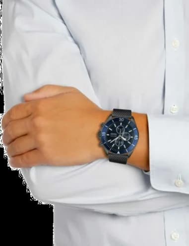 Montre Hugo Boss 1513702 homme détail bracelet acier