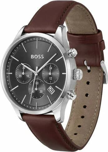 Montre Hugo Boss 1514155 homme détail cadran gris
