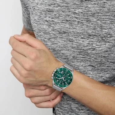 Montre Hugo Boss 1513905 homme verso boîtier argent