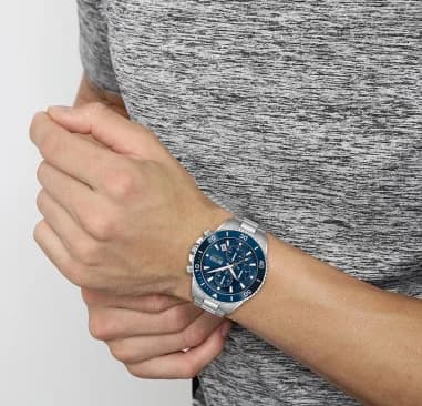 Montre Hugo Boss 1513907 homme détail bracelet acier