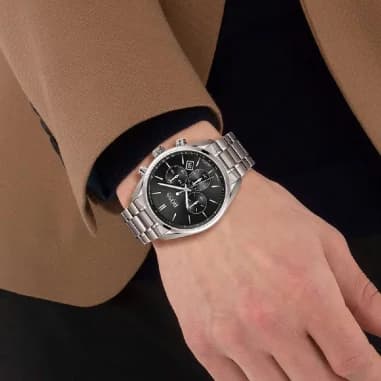 Hugo Boss 1513871 côté fond de boîtier argent