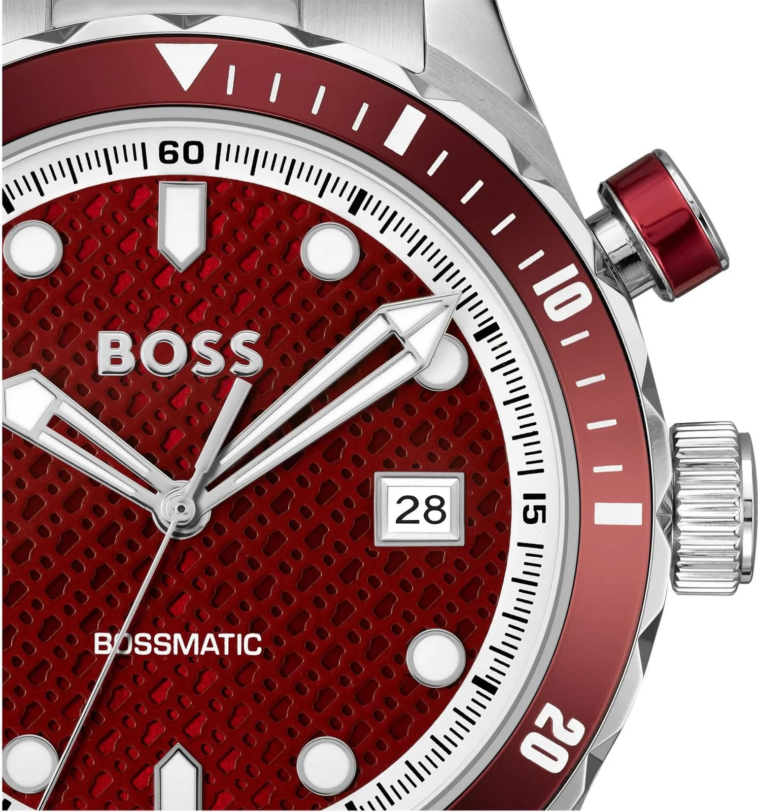 Hugo Boss Bossmatic 1514179 men's silver watch, maillons acier strap vue 3